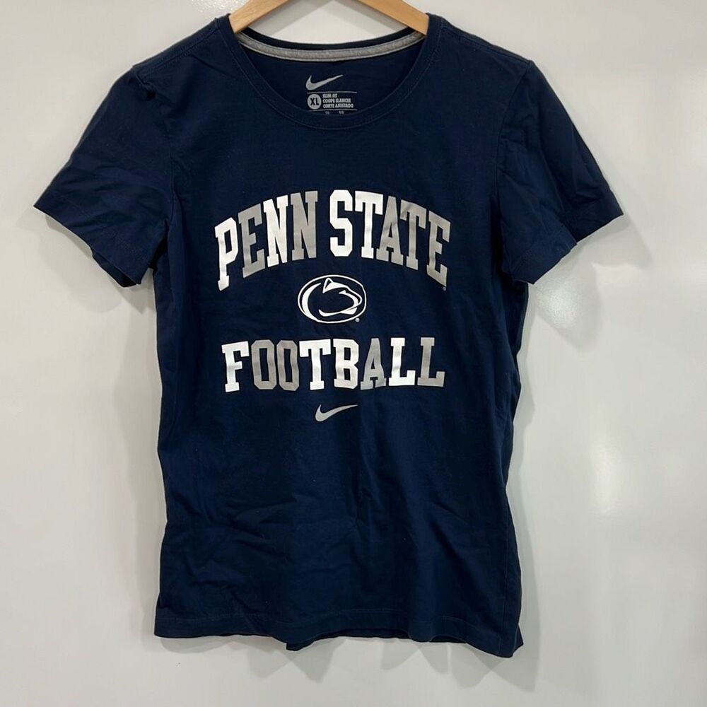 Nike Penn State Football Tee Womens XL Navy Blue
